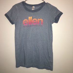 Ellen Degenerous show blue T-Shirt.